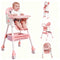 Virplik Portable Baby High Chair for Babies & Toddlers, Easy-Clean Multi-Use Feeding Chair