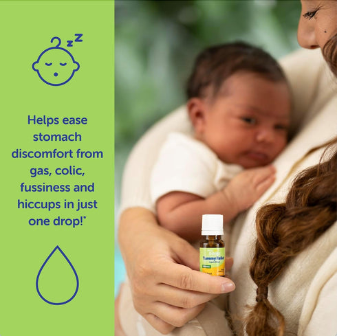 Organic Gripe Water for Newborns, 120 Drops: Ddrops Baby Tummy Relief Liquid Drops