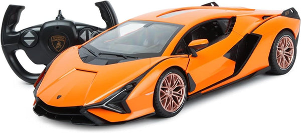 RASTAR RC Car 1/14 Scale, 2.4Ghz Lamborghini Sian FKP 37 Radio Remote Control R/C Toy Car Model Vehicle (Orange)