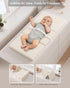 YACODAVO Foldable Baby Changing Pad with Vegan Leather Cover, Standard Side Waterproof & Wipeable Changing Pad