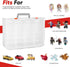 Toy Organizer with 72 Compartments, Storage Box Compatible with Hot Wheels, Matchbox Cars, Mini Toys, Dolls, Display