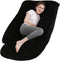 Jcickt Pregnancy Pillow J-Shaped Full Body Pillow, 59 inch with Velvet Cover Easy