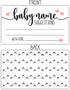50 Sweet Heart Baby Name Suggestion Cards for Baby Shower