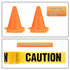 11 Set Decor(9 Inch Frienda Pcs Construction Birthday Party Decorations with Mini Traffic Cones and Caution Tape