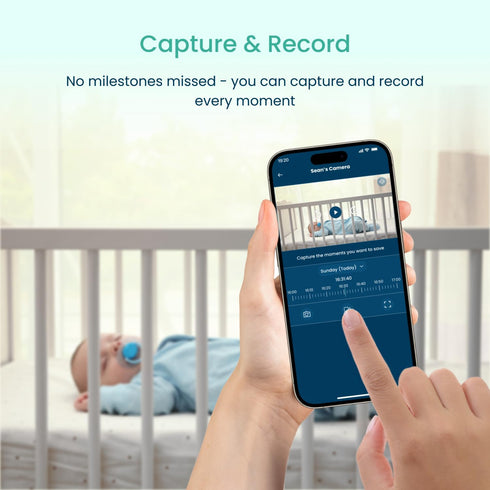 Babysense FullPeek 3MP Video Baby Monitor, WiFi Security Camera with Intelligent Motion Detection & Night Vision
