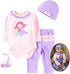 Reborn Baby Dolls Clothes Girl - 22 inch 4 Pcs Sets Outfit Fits 20-23 inch Reborn Doll Newborn Baby Girl Clothing