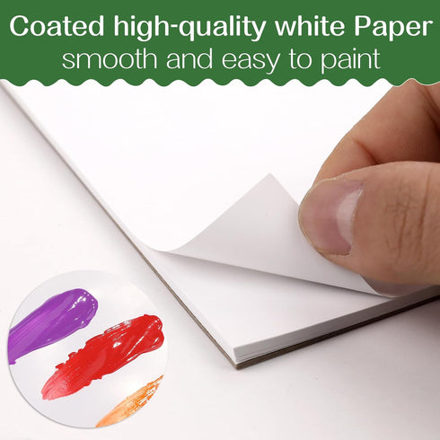 AROIC 36 Sheets Finger Paint Paper, 11 x 14 inches, Kids Art Supplies for Toddlers and Kids, Drawing & Finger Painting