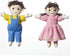 Toyvian 2pcs Clear Glasses for Kids DIY Doll Supplies, Round Retro Decorative Glasses
