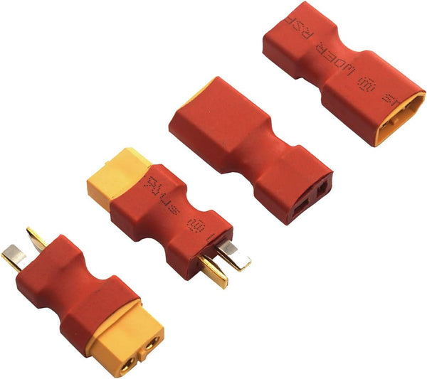 2 Pairs Vgoohobby XT60 XT-60 Plug to T Plug Adapter Connector for RC FPV Drone Car Lipo NiMH Battery Charger