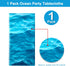 Irenare 1 Piece Ocean Waves Plastic Tablecloth 54 x 108 Inch for Beach Pool Birthday Party Decoration