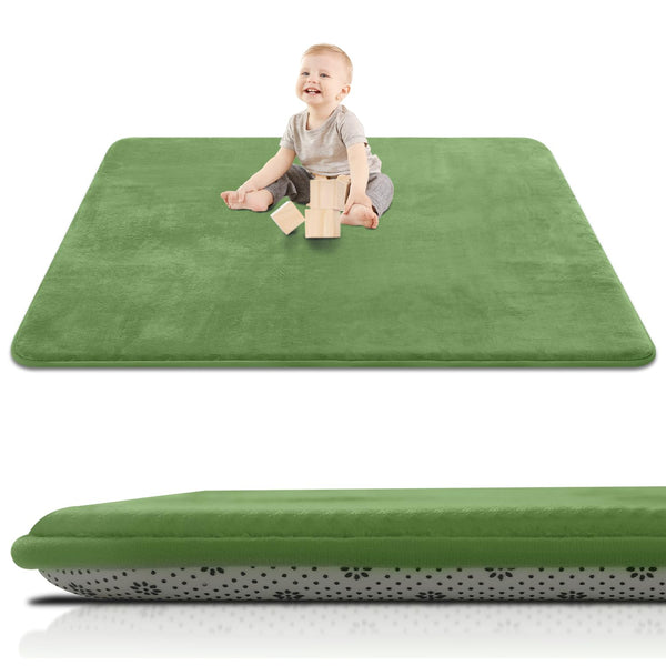 Thick Baby Play Mat for Floor,Padded Foam 50x50 Playpen Mat,Ultra Soft Support&Plush