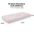 2 Pack, 52"x28"x8", Little Grape Land Crib Sheets Microfiber Fitted Crib Sheet for Standard Crib Mattress Soft