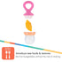 Nuby Nibbler Mesh First Soft Foods Feeder, 2pk, Pink & Purple