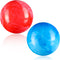 Sotiff 2 Pcs Colorful 8.5 Inch Marbleized Bouncy Balls - Inflatable Balls for Adults Pet Party Supplies