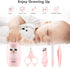 Baby Nail Clippers, 4-in-1 Safe Nail Kit with Cute Case for Newborn, Infant, Toddler - Light-Rose