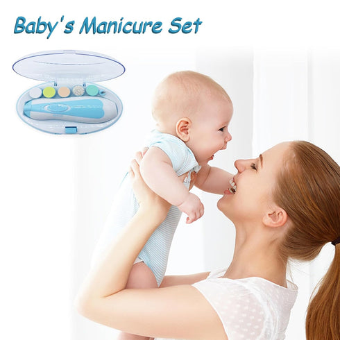 Trimmer Baby Nail File with Light Safe Electric Nail Clippers Kit for Newborn Infant Toddler Kids Toes and Fingernails