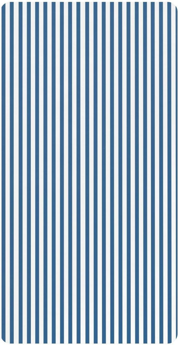 CZXW Blue White Stripes Crib Sheets Fitted 52" x 28" Natural Cotton Soft