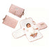 YFGBCX Portable Diaper Changing Pad, Waterproof Quilted Nappy Changing Mat with Wipes Pocket & Foldable Storage