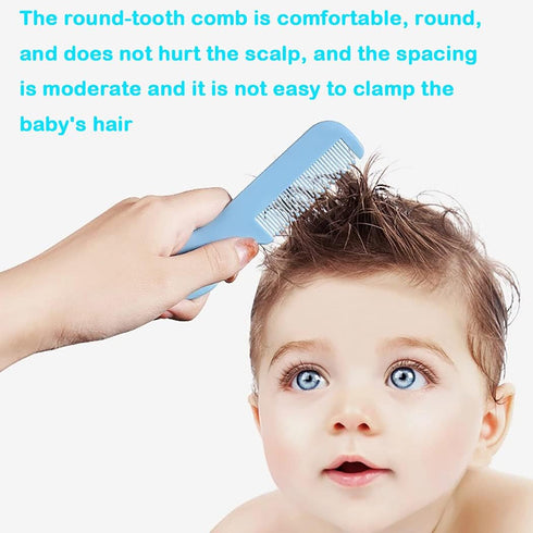 Baby Hair Brush Set - Wooden Handle & Silicone Cradle Cap Brush for Newborns & Toddlers, Ideal Gift