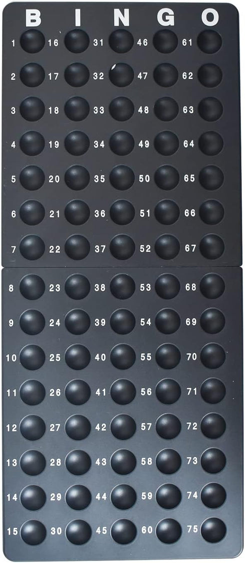 Yuanhe Deluxe Bingo Game Set - Metal Round Cage, 75 Colored Balls, 50 Cards, 300 Mixed Chips & Master Board