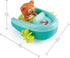 Hape Tubing Pull-Back Boat Bath Toy - Teddy Bear Floating Paddle Boat for Toddlers, Bathtub Shower Fun