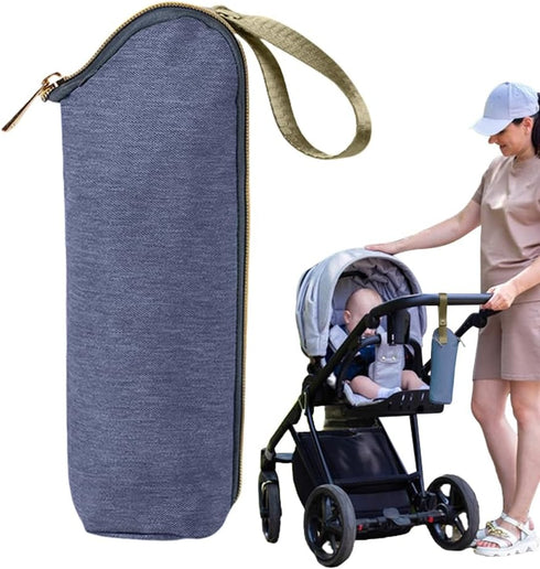 Generic Milk Bottle Thermal Bag - Baby Bottle Warm Cover | Insulated Breastmilk Cooler Bag | Portable Thicken Travel