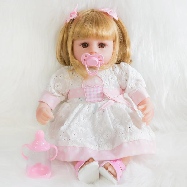 ENADOLL Realistic Reborn Baby Doll, Lifelike Newborn Baby Dolls 16 Inch Girl