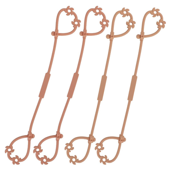 Felicificer Toy Safety Straps, Food Grade Silicone Pacifier Clips Sippy Cup Strap Stretchable