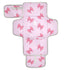 Jihqo Diaper Changing Pad Cute Bows Pink Portable Diaper Mat with Built-in Pillow