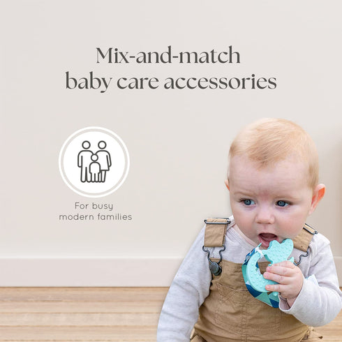 Set 6-Piece Dodo Babies Baby Shower Gifts - Teething Toy & Pacifier Clip - Multicolor Silicone - Pacifier Clip, Baby