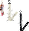Tinoaly 2pcs Plush Toy Storage Chain, Stuffed Animal Hanging Display Strap with 8