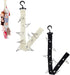 Tinoaly 2pcs Plush Toy Storage Chain, Stuffed Animal Hanging Display Strap with 8