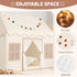 Kids Play Tent Indoor: with Mat, Tassel Garland, Star Lights - Girl Tent Indoor Playhouse for Kids Toys for Boy Girl