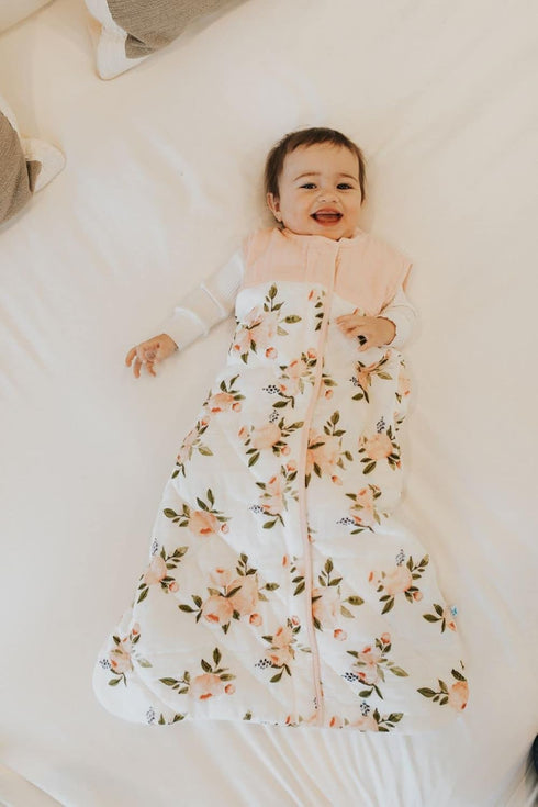 12-18 2.6 2 Little Unicorn Month Quilted Sleep Sack TOG | Soft & Breathable Muslin Cotton for safer sleep | way zipper