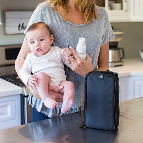 Pack J.L. Childress 'N Protect for Baby Bottles - Insulated Breast Milk Cooler Travel Bag for Moms, Portable Storage