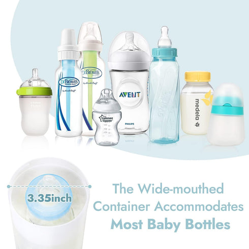 18 oz Papablic Portable Travel Baby Bottle Warmer Plus, Large Capacity Stainless Steel Bottle Warmer, Safe & Easy