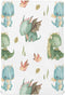 Fitted Crib Sheet for Boys Girls, Cute Dragon Soft Breathable Unisex Sheets for Standard Crib, 28 x 52 Inch