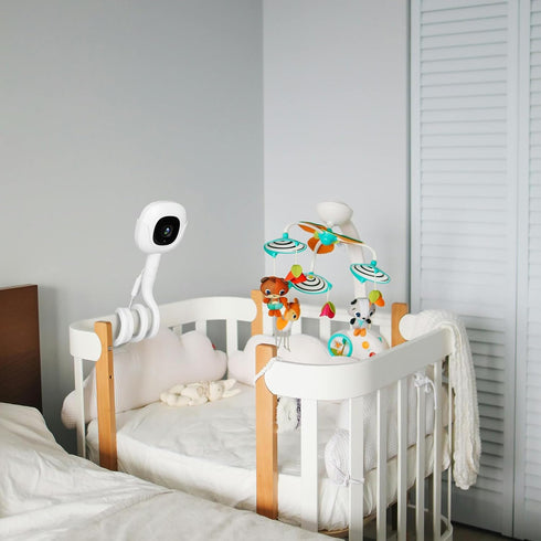 Flex Baby Monitor Charger Mount - Compatible with Nanit Pro Baby Monitor, 10FT Power Cable, No Tool or Wall Damage