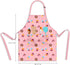 Kids Aprons for Girls, Toddler Aprons with Pockets for Cooking, Baking, Crafting, Adjustable for Art and Gardening