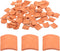 80pcs Miniature Roof Tiles Model Building Set, 1:16 Dollhouse Fake Tiles for DIY Kitchen Garden Diorama Roofing, Red
