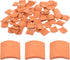 80pcs Miniature Roof Tiles Model Building Set, 1:16 Dollhouse Fake Tiles for DIY Kitchen Garden Diorama Roofing, Red