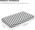 JIANADAER 28"x52", Checkered Fitted Crib Sheet Grey and White Plaid Geometric Gingham Standard Crib Mattress Fitted