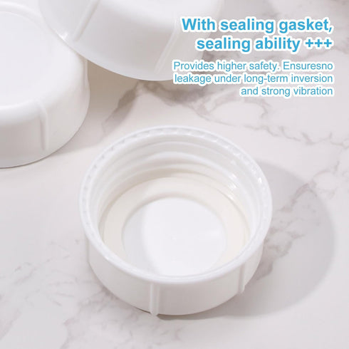 BOXOB 4pcs Travel Bottle Caps for Dr Brown & Medela Bottles, BPA Free Narrow Baby Bottle Lids Replacement No Leak