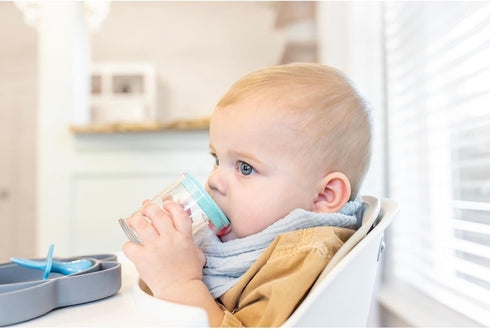 grabease Straw Cup for Baby Feeding, Toddler Sippy Cups, BPA-Free & Phthalate-Free, 4-oz, Teal