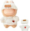 KORIYO 15cm/17cm Doll Clothes - Cute, 2-Piece Handcrafted Set. Features a Luxurious White