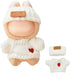 KORIYO 15cm/17cm Doll Clothes - Cute, 2-Piece Handcrafted Set. Features a Luxurious White