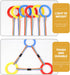 Kids Walking Rope - 8pcs Detachable Hold A Ring Walking Rope with Handles for Daycare Outdoor Safety