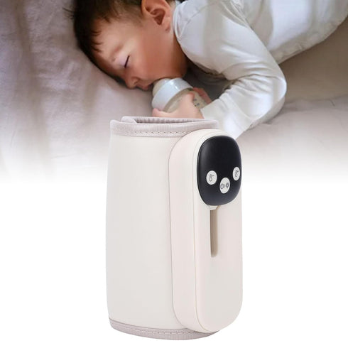 YUEHISY 11 Settings, Portable Bottle Warmer, LED Display Temperature Rechargeable Fast Milk Warmer, Night Light Memory