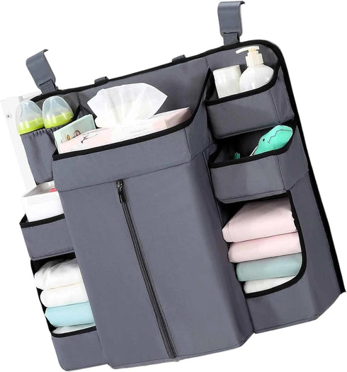 Tuygn Tuyen Multilayer Nursery Storage Bag For Crib Essentials Hanging Diaper Organizer For