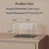 CRMPro 1:18 Countertop (13x6.7x6.3 inch) Clear Acrylic Display Show Case with Black Acrylic Base for Scale Car Model